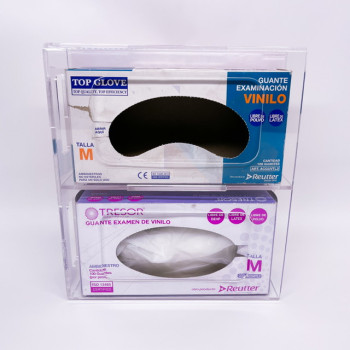 Caja porta guantes doble